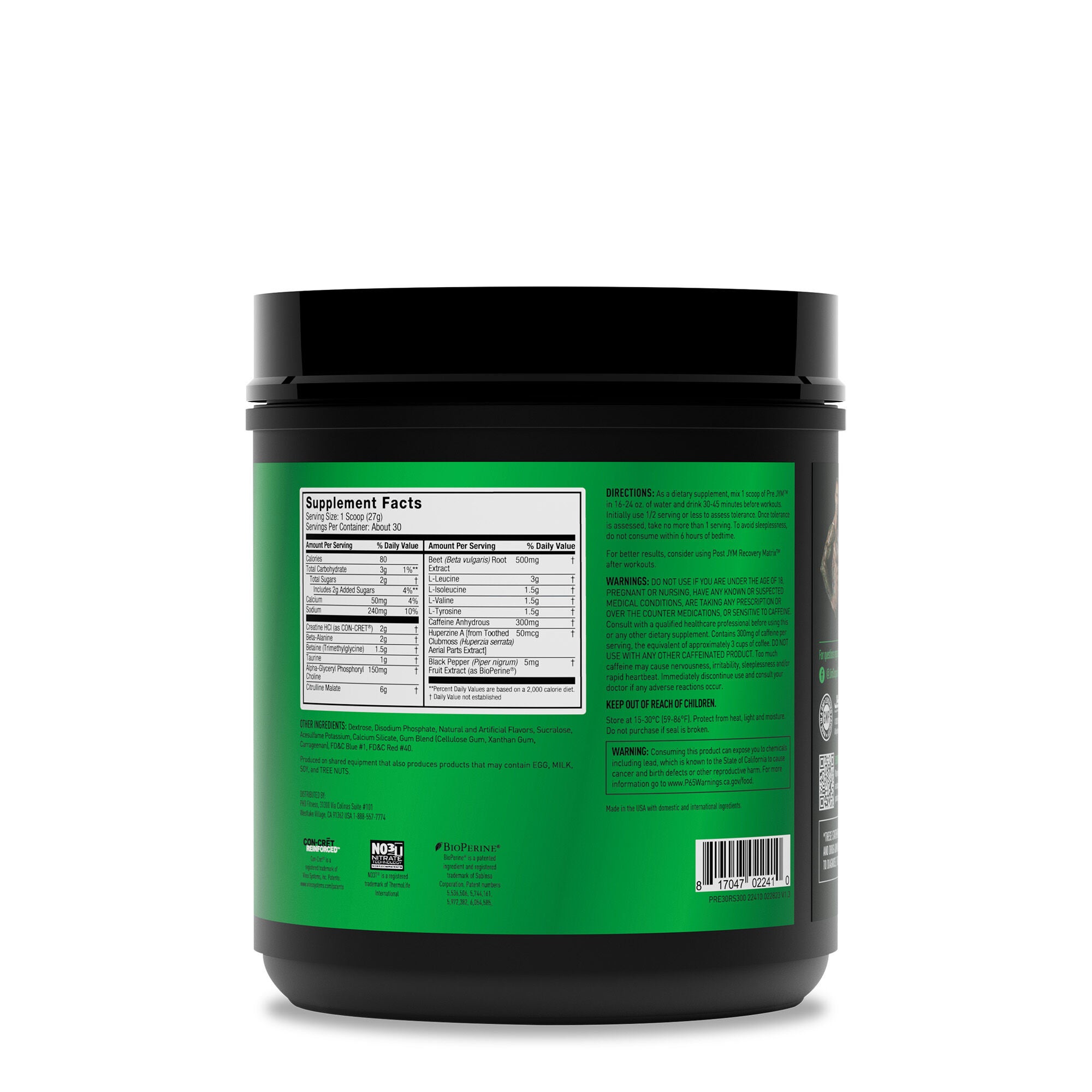 Pre Jym Pre-Workout - Rainbow Sherbet&nbsp;(30 Servings)